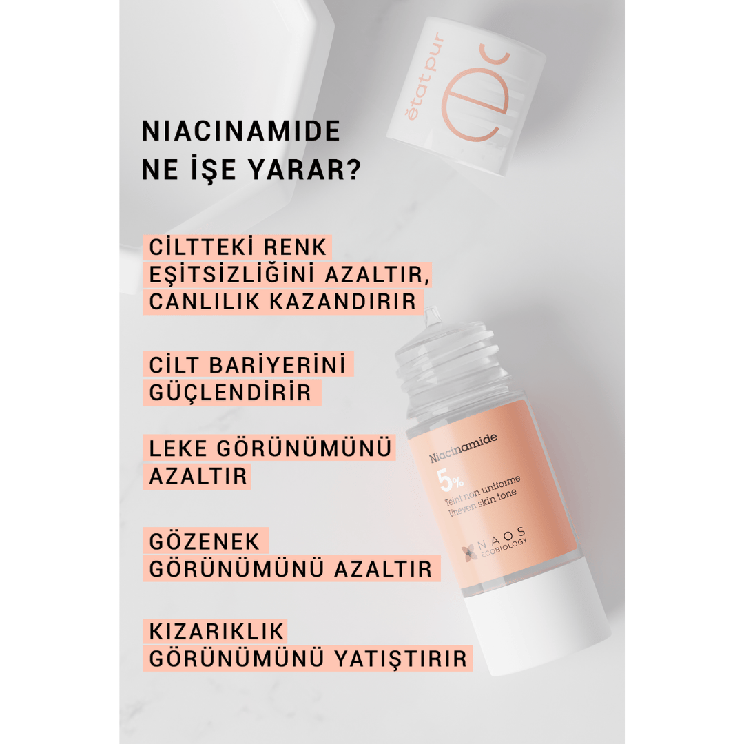 Etat Pur Pure Active Saf Niacinamide %5 Pürüz ve Leke Karşıtı Saf Konsantre Bakım 15 ml - Etat Pur