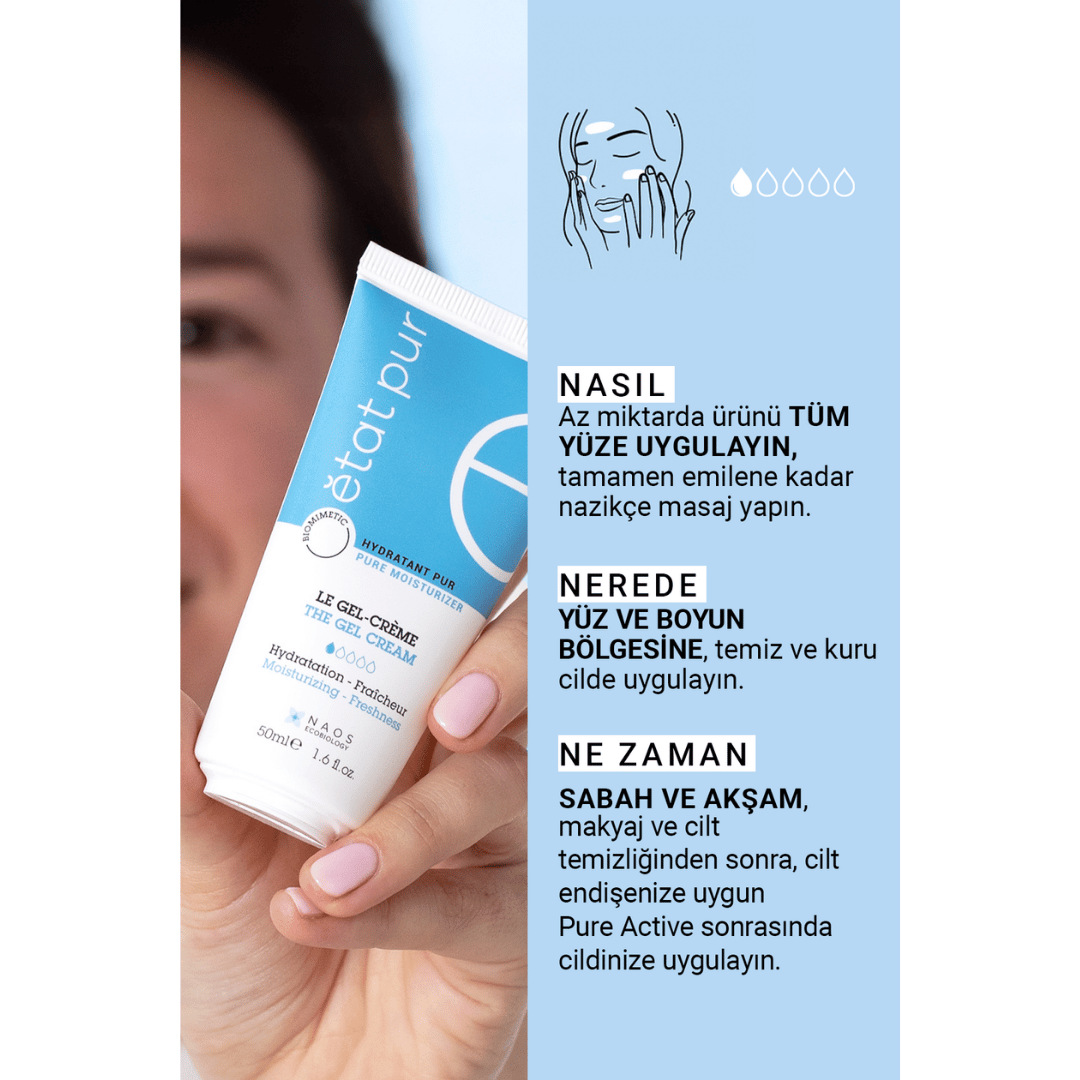 Etat Pur Pure Moisturizers Yağlı Ciltler İçin Matlaştırıcı Etkili Jel Bakım Kremi 50 ml - Etat Pur