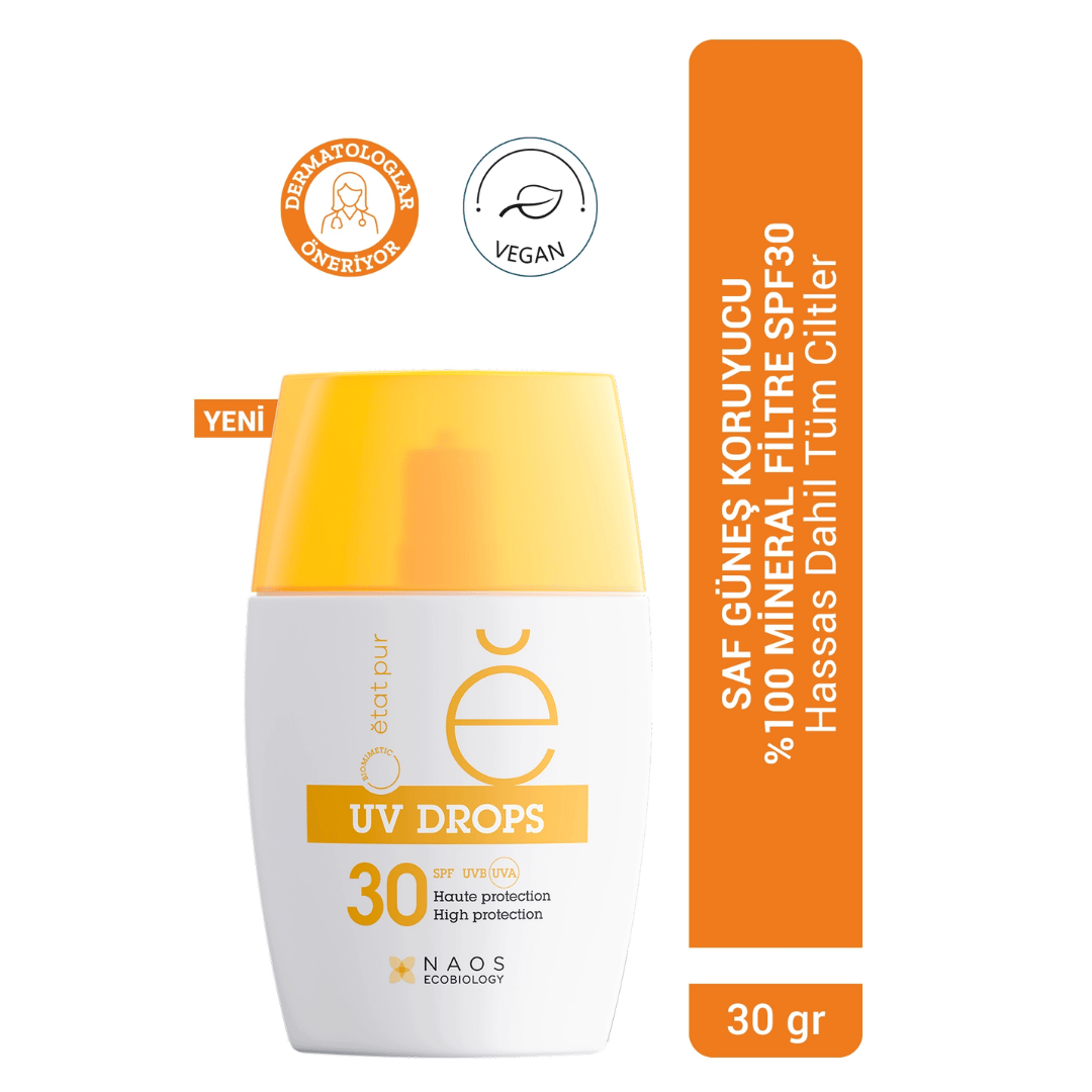 Etat Pur Uv Drops Mineral Face Fluid SPF30 30 gr - Etat Pur