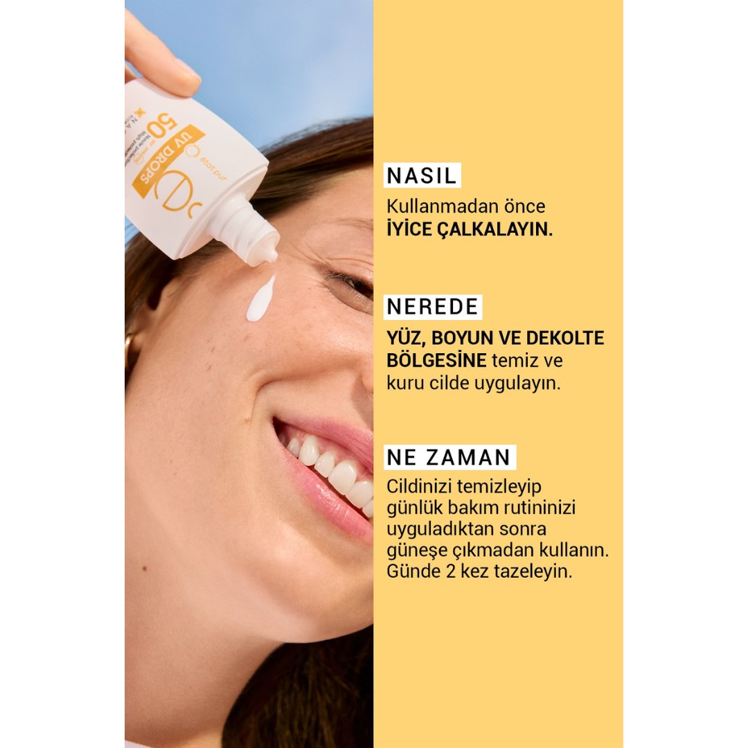 Etat Pur Uv Drops Mineral Face Fluid SPF50 30 gr - Etat Pur