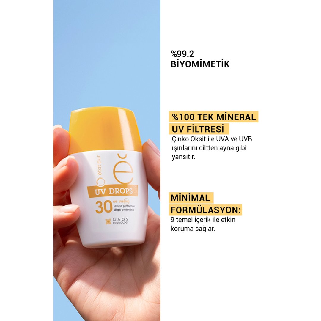 Etat Pur Uv Drops Mineral Face Fluid SPF30 30 gr - Etat Pur
