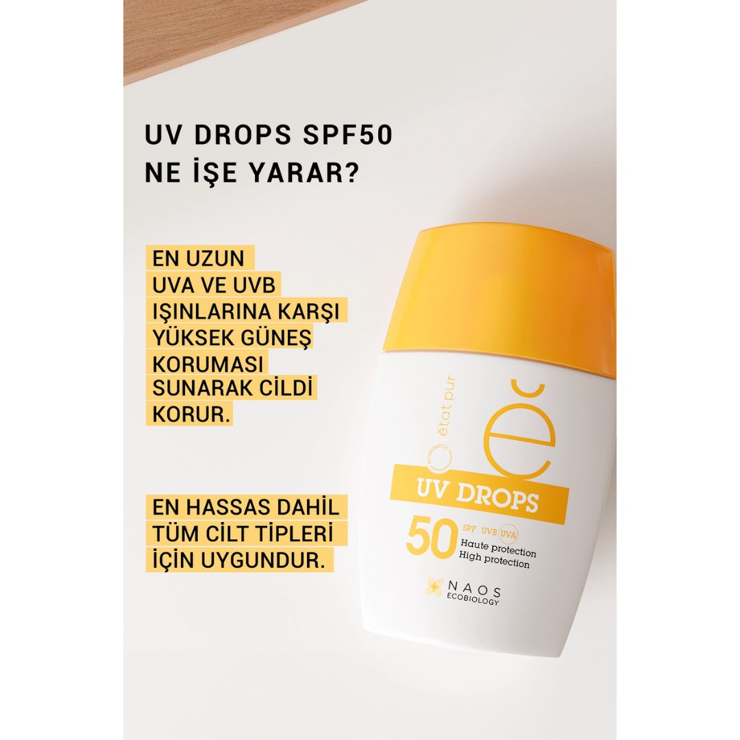 Etat Pur Uv Drops Mineral Face Fluid SPF50 30 gr - Etat Pur