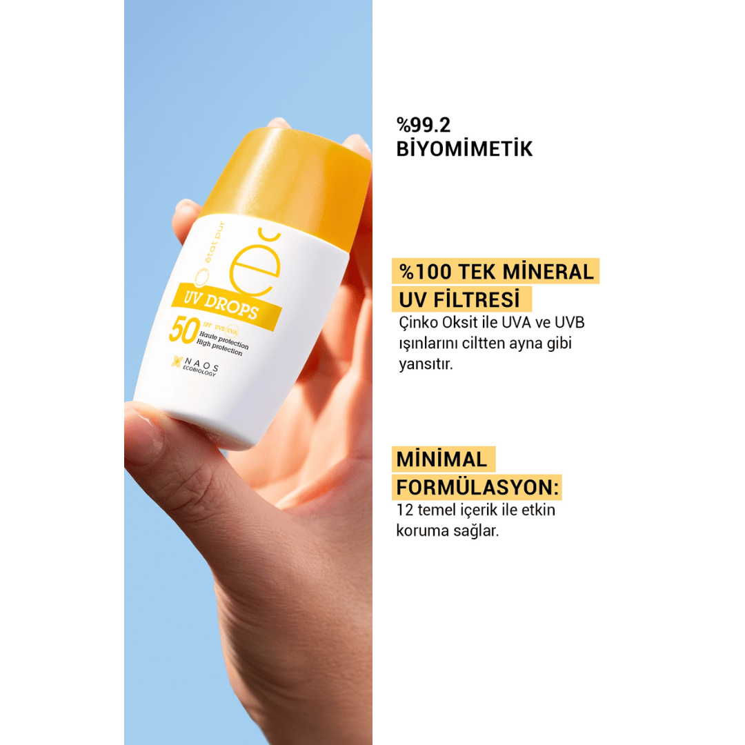 Etat Pur Uv Drops Mineral Face Fluid SPF50 30 gr - Etat Pur