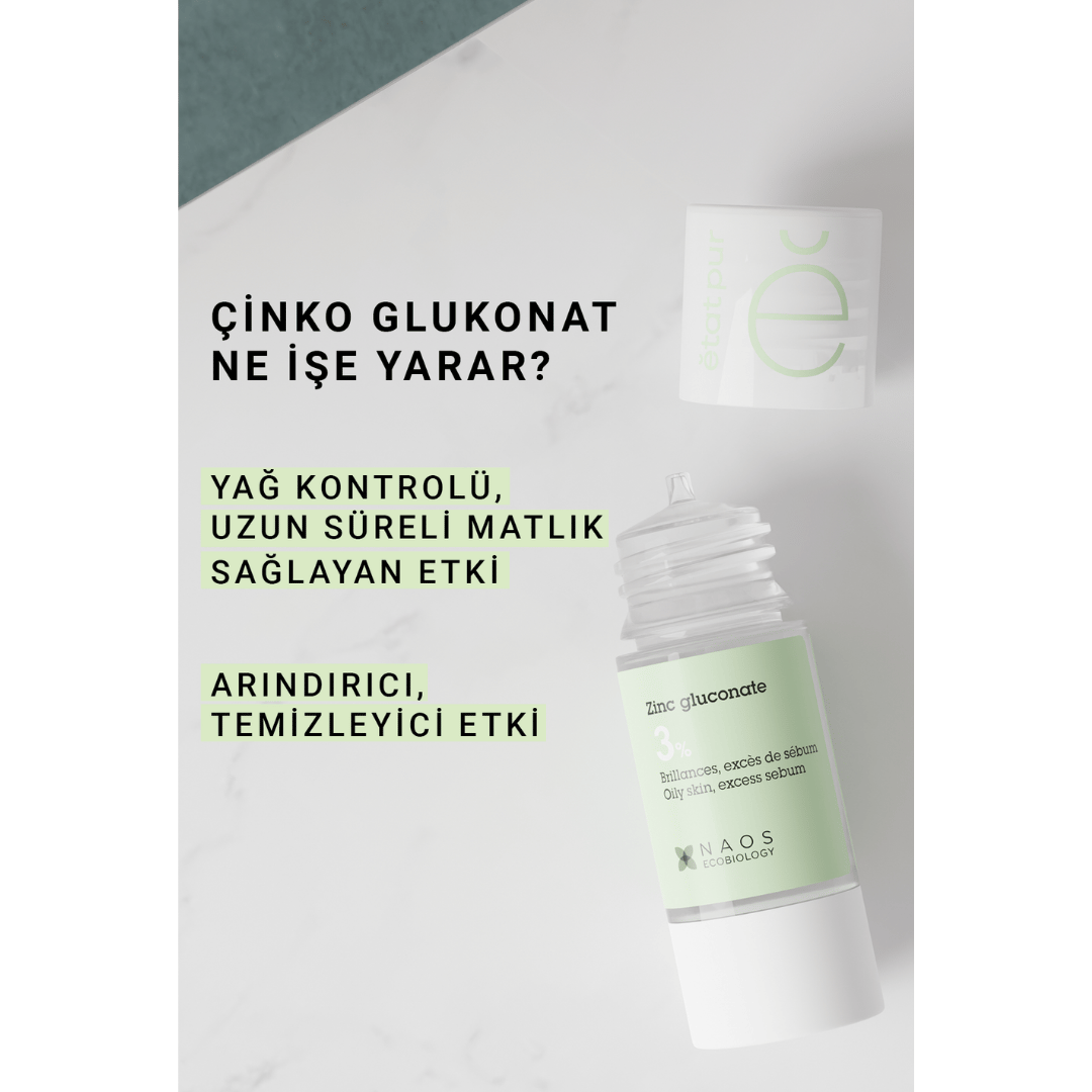 Etat Pur Zinc Gluconate Pure Active Konsantre Bakım Ürünü 15 ml - A20 - Etat Pur
