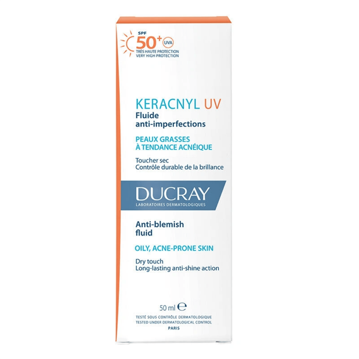 Keracnyl Uv Spf50+ Anti-blemish Fluide 50 Ml - Ducray