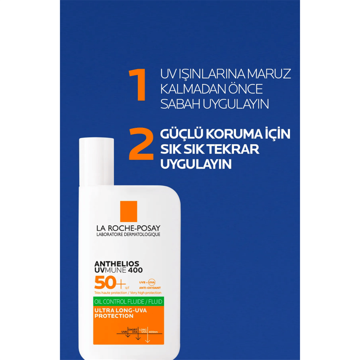 La Roche Posay Anthelios Oil Control Fluid Yüz Güneş Kremi 50 ml - La Roche Posay