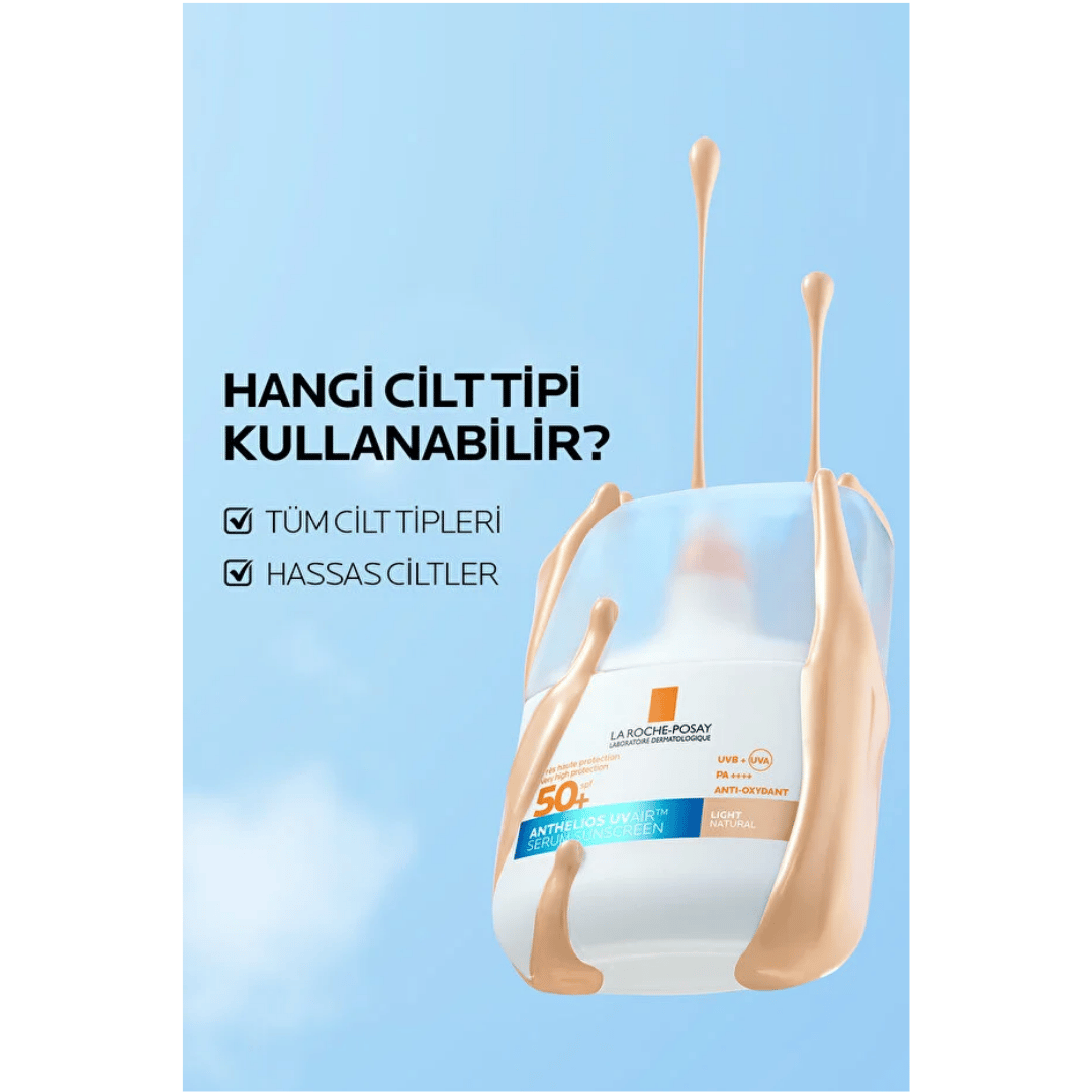 La Roche-Posay Anthelios Uvair Spf50+ Çok Yüksek Renkli Yüz Güneş Koruması 50 ml - La Roche-Posay