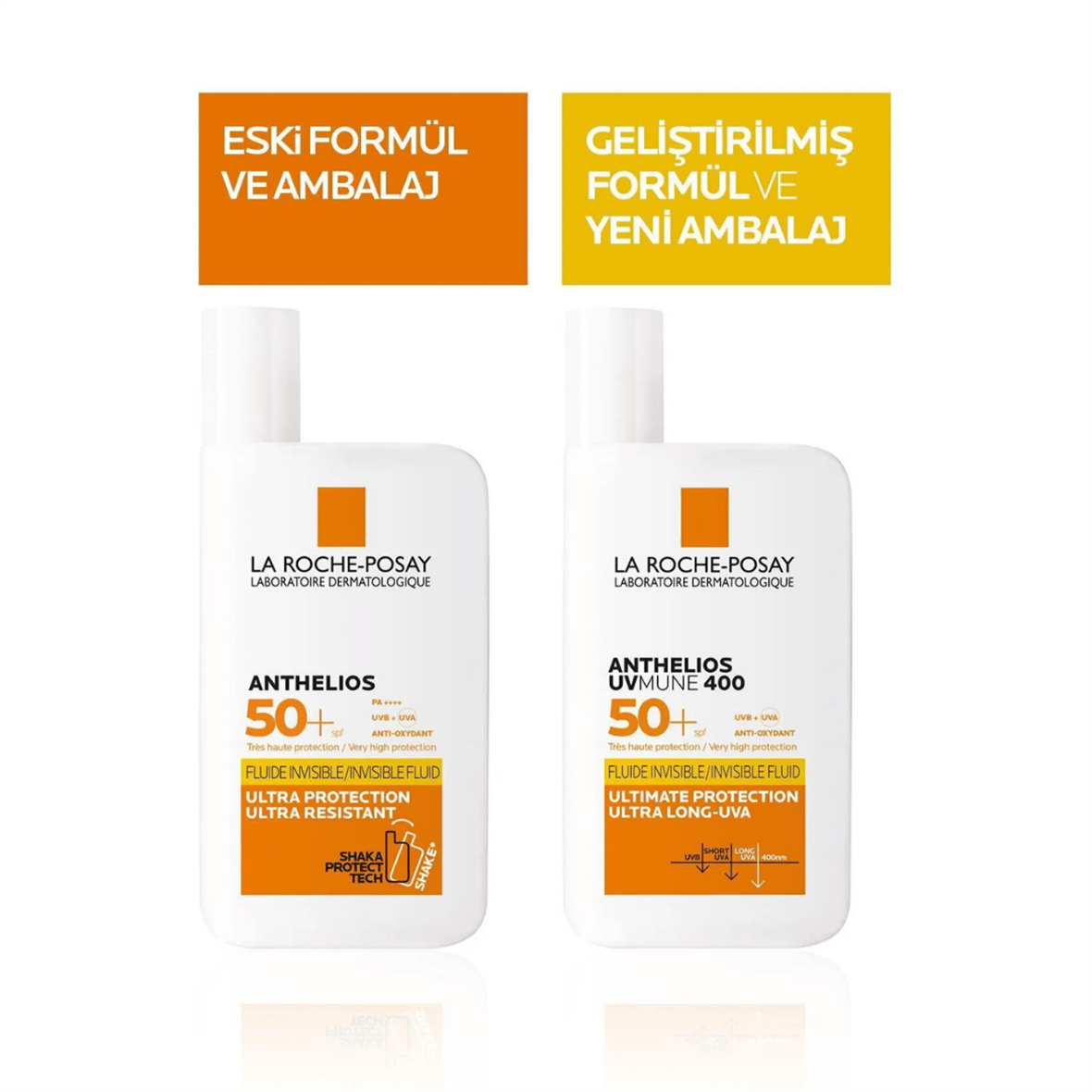 La Roche Posay Anthelios Uvmune Fluide Her Cilde Uygun Yüksek Korumalı Yüz Güneş Kremi Set 50 Mlx2 - La Roche Posay