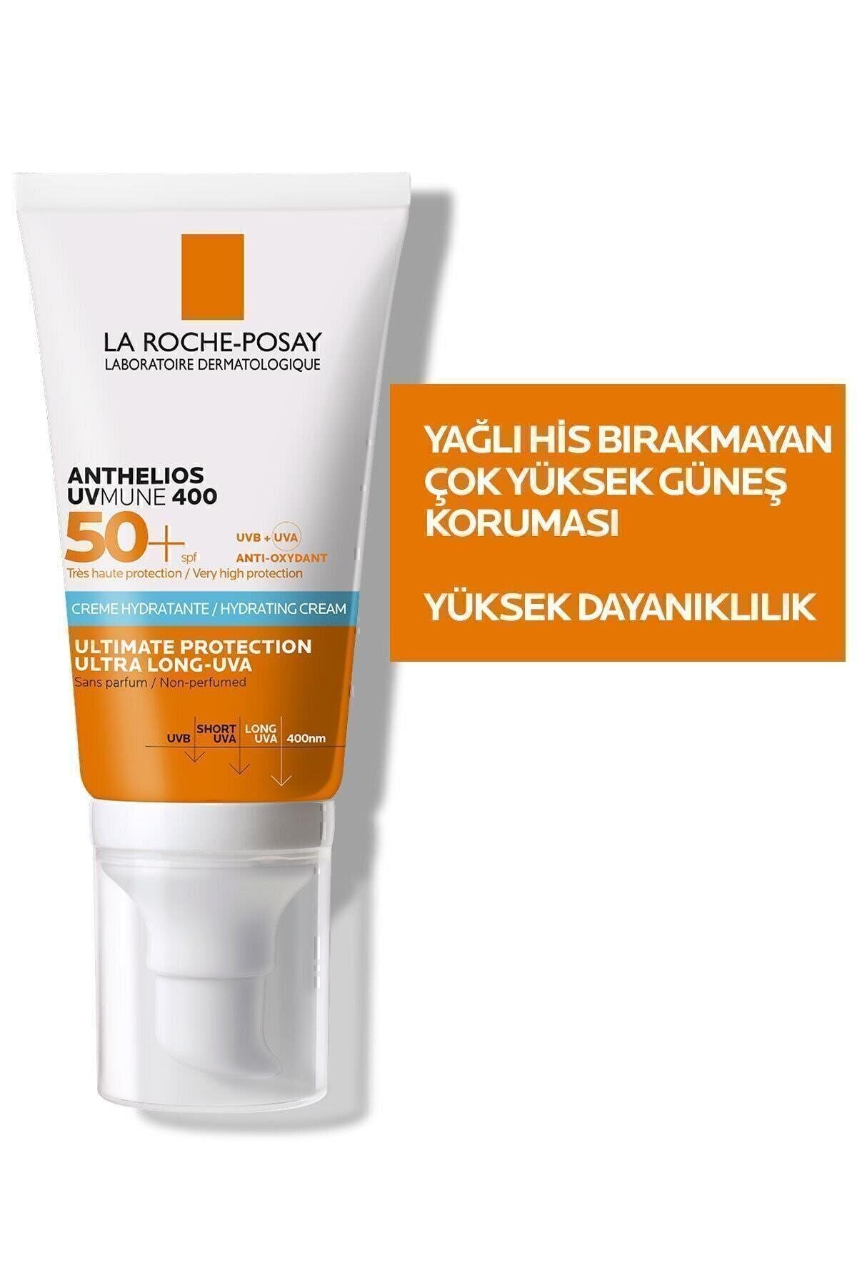La Roche Posay Anthelios Uvmune Hassas Ciltler Için Yüksek Korumalı Yüz Güneş Kremi Set 50 ml SPF50+ 2'Li - La Roche Posay
