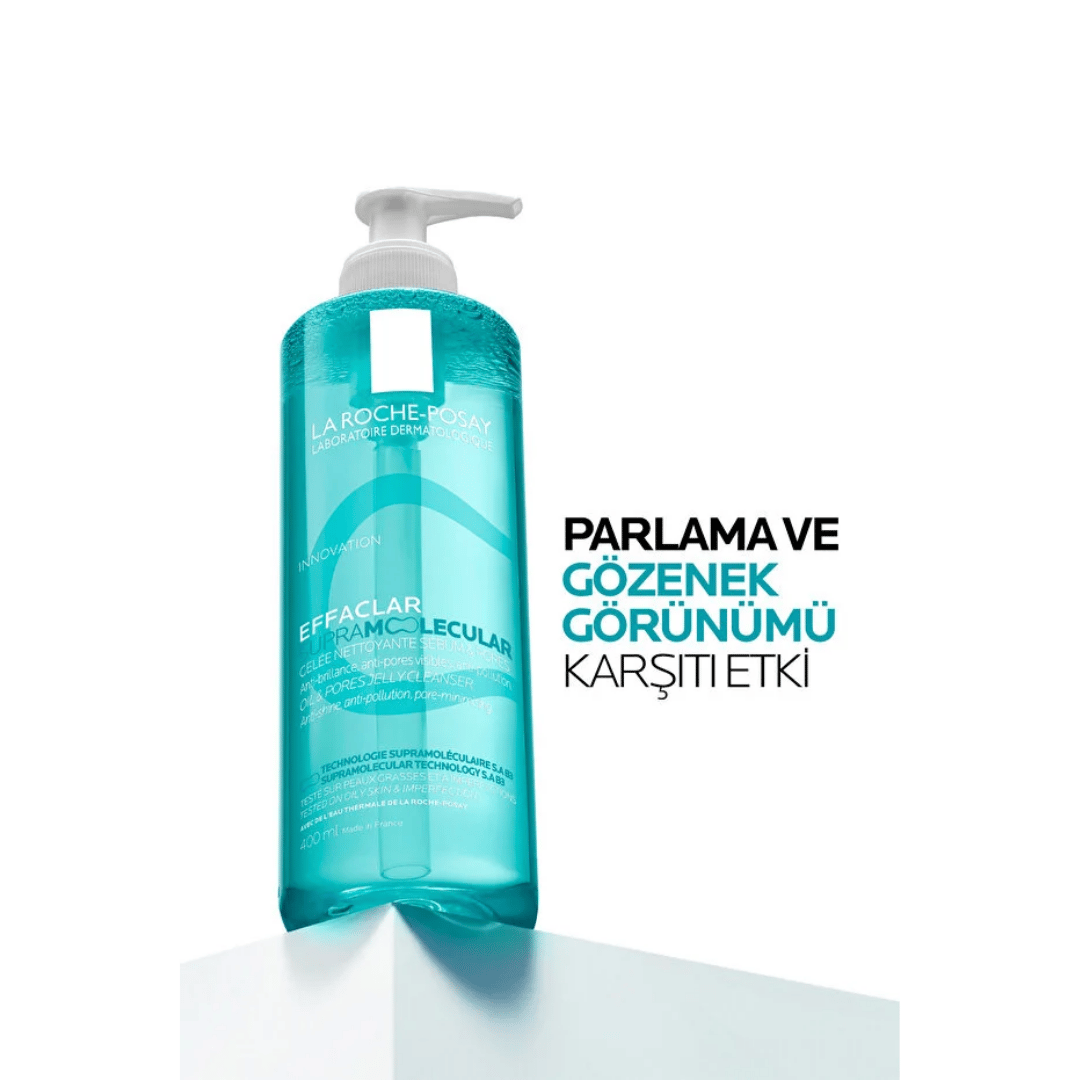 La Roche Posay Effaclar Supramolecular Gözenek Ve Yağlanma Karşıtı Yüz Temizleme Jeli 400 ml - La Roche-Posay