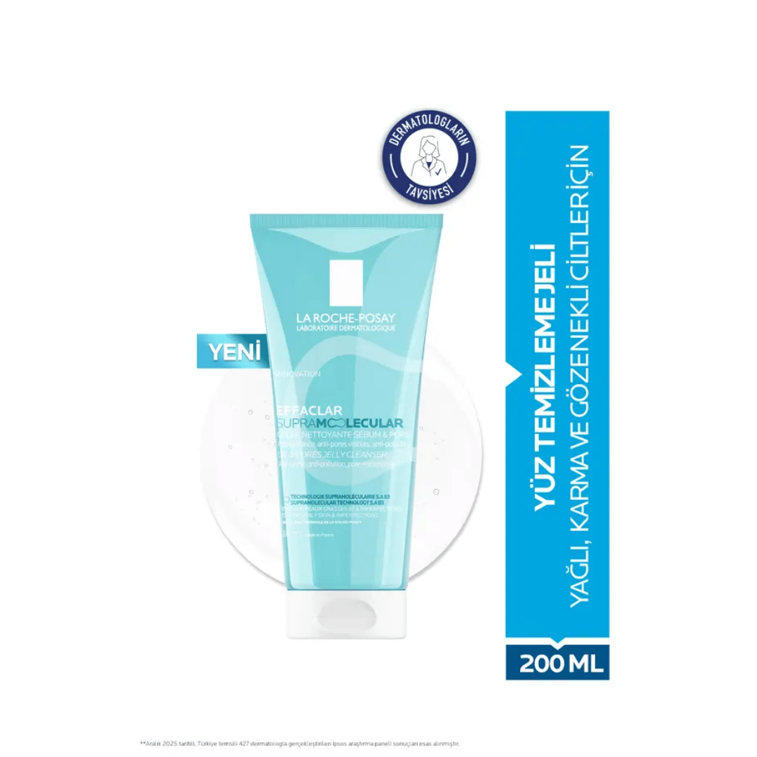 La Roche Posay Effaclar Supramolecular Gözenek Ve Yağlanma Karşıtı Yüz Temizleme Jeli 200 ml - La Roche-Posay
