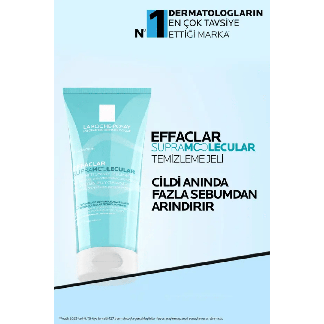 La Roche Posay Effaclar Supramolecular Gözenek Ve Yağlanma Karşıtı Yüz Temizleme Jeli 200 ml - La Roche-Posay