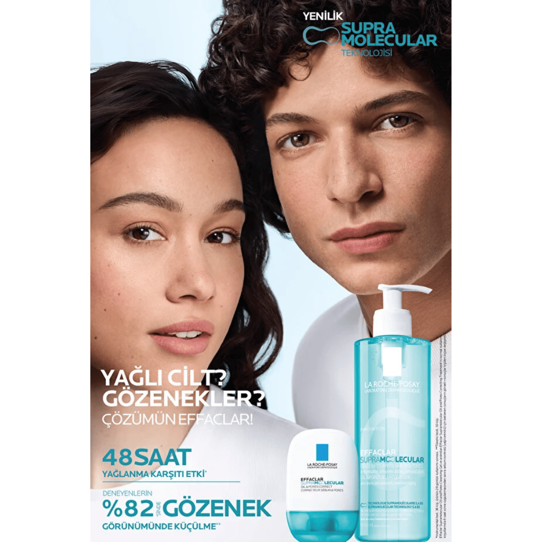 La Roche Posay Effaclar Supramolecular Gözenek Ve Yağlanma Karşıtı Yüz Temizleme Jeli 400 ml - La Roche-Posay