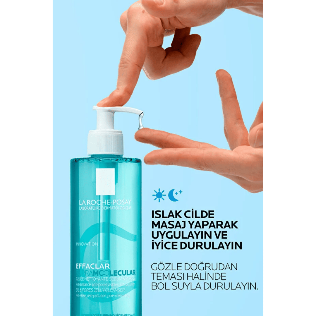 La Roche Posay Effaclar Supramolecular Gözenek Ve Yağlanma Karşıtı Yüz Temizleme Jeli 400 ml - La Roche-Posay