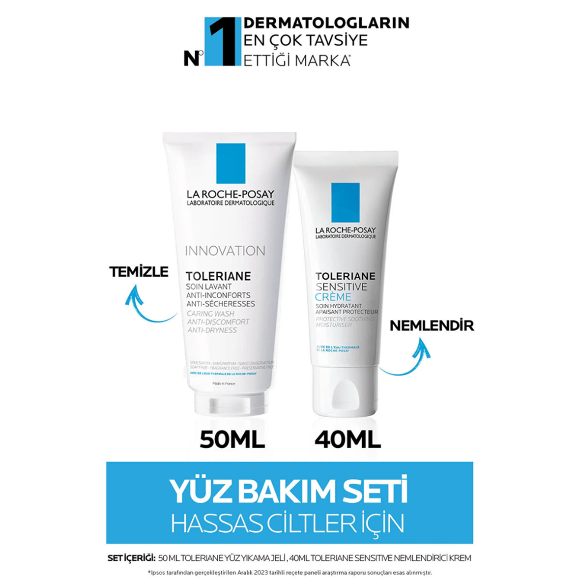 La Roche-posay Hassas Ciltler Için Toleriane Yüz Bakım Seti - La Roche Posay