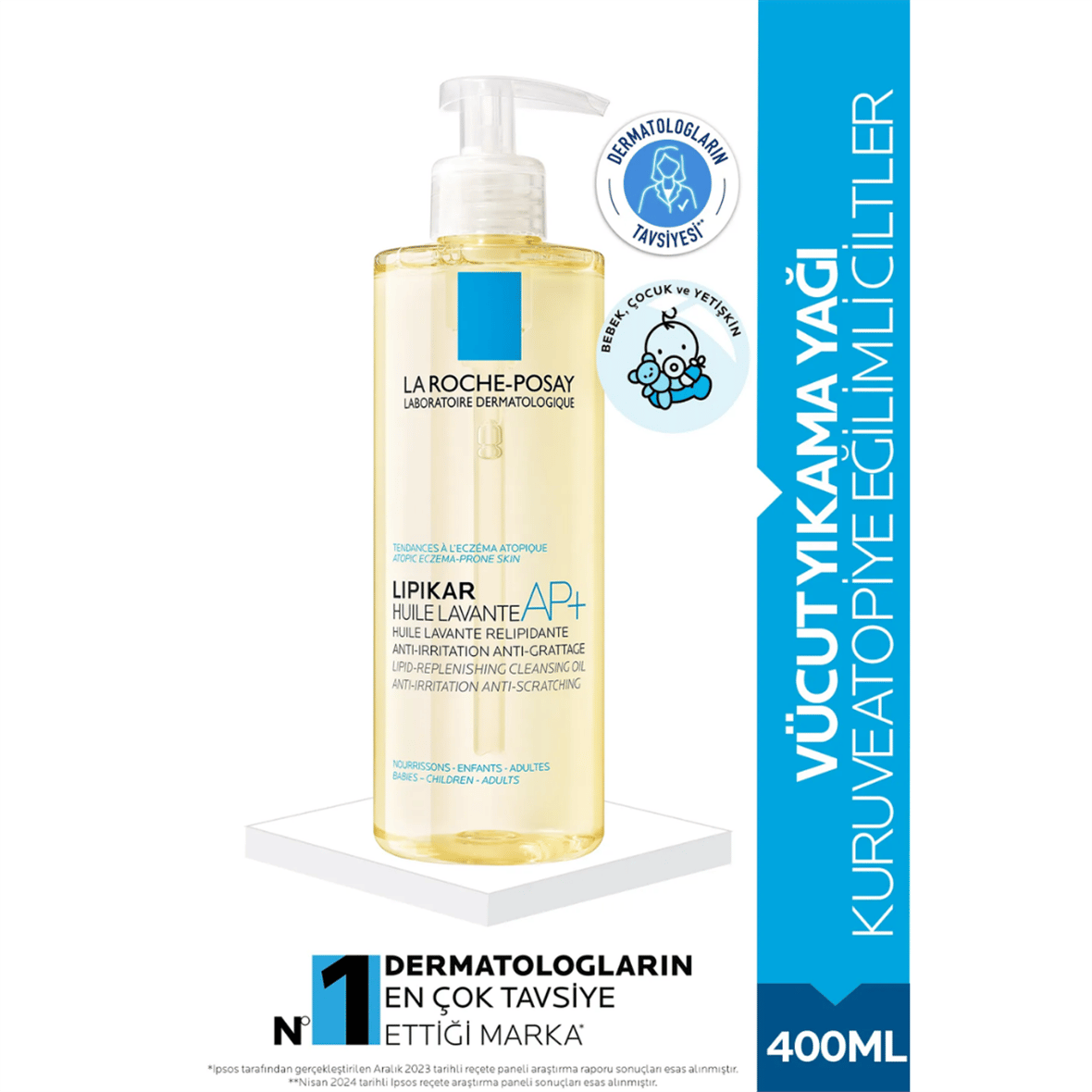 La Roche Posay Lipikar Cleansing Oil Ap+ 400 ml - La Roche Posay
