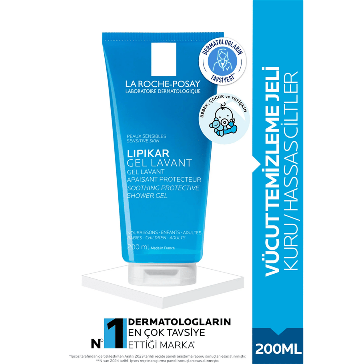 La Roche Posay Lipikar Temizleme Jeli 200 ml - La Roche Posay