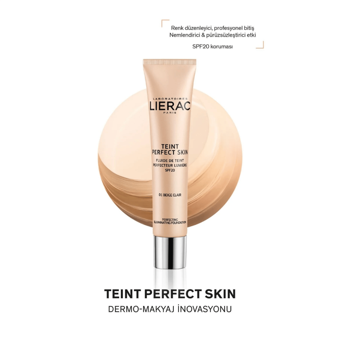 Lierac Teint Perfect Skin Fondöten Spf 20 04 Bronze Beige 30 ml - Lierac