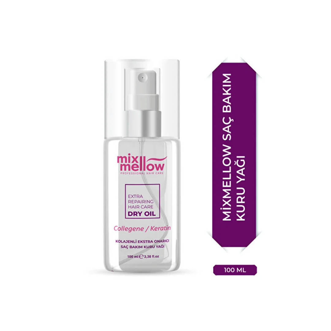 Mix Mellow Kolajenli Ekstra Onarıcı Saç Bakım Kuru Yağı 100 ml - Mix Mellow