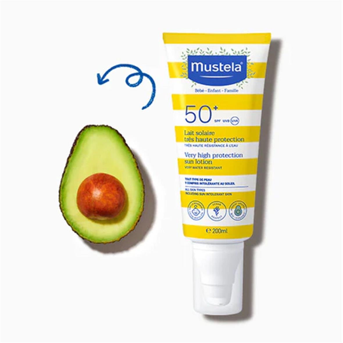 Mustela Very High Protection Sun Lotion SPF50+ 200ml - Mustela