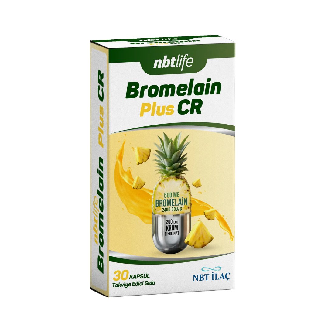 NBT Life Bromelain Plus Cr 30 Kapsül - NBT Life