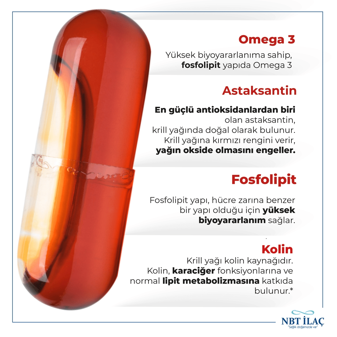 NBT Life Krill Oil Takviye Edici Gıda 30 Kapsül - NBT Life