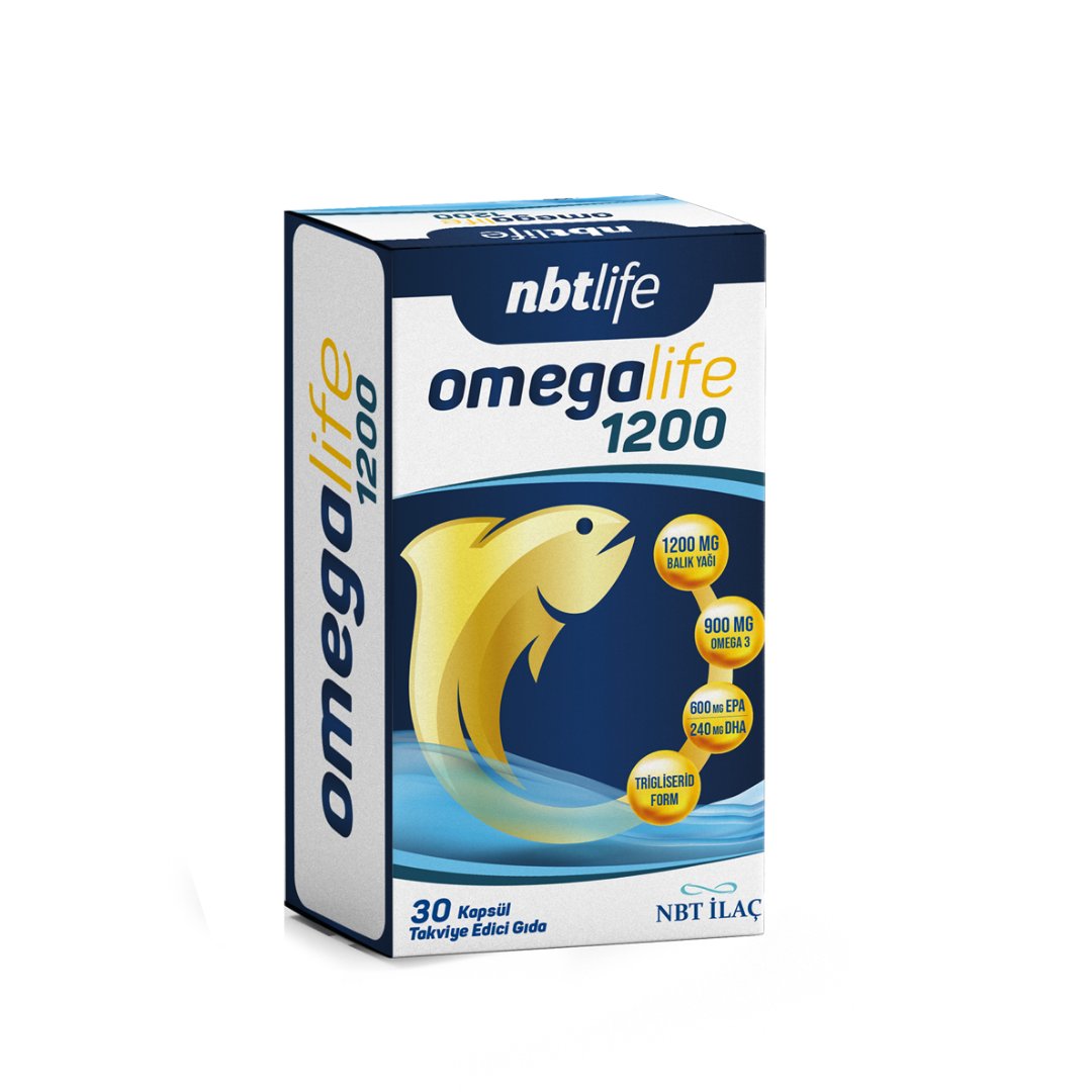 NBT Life Omegalife 1200 Omega3 30 Kapsül - NBT Life