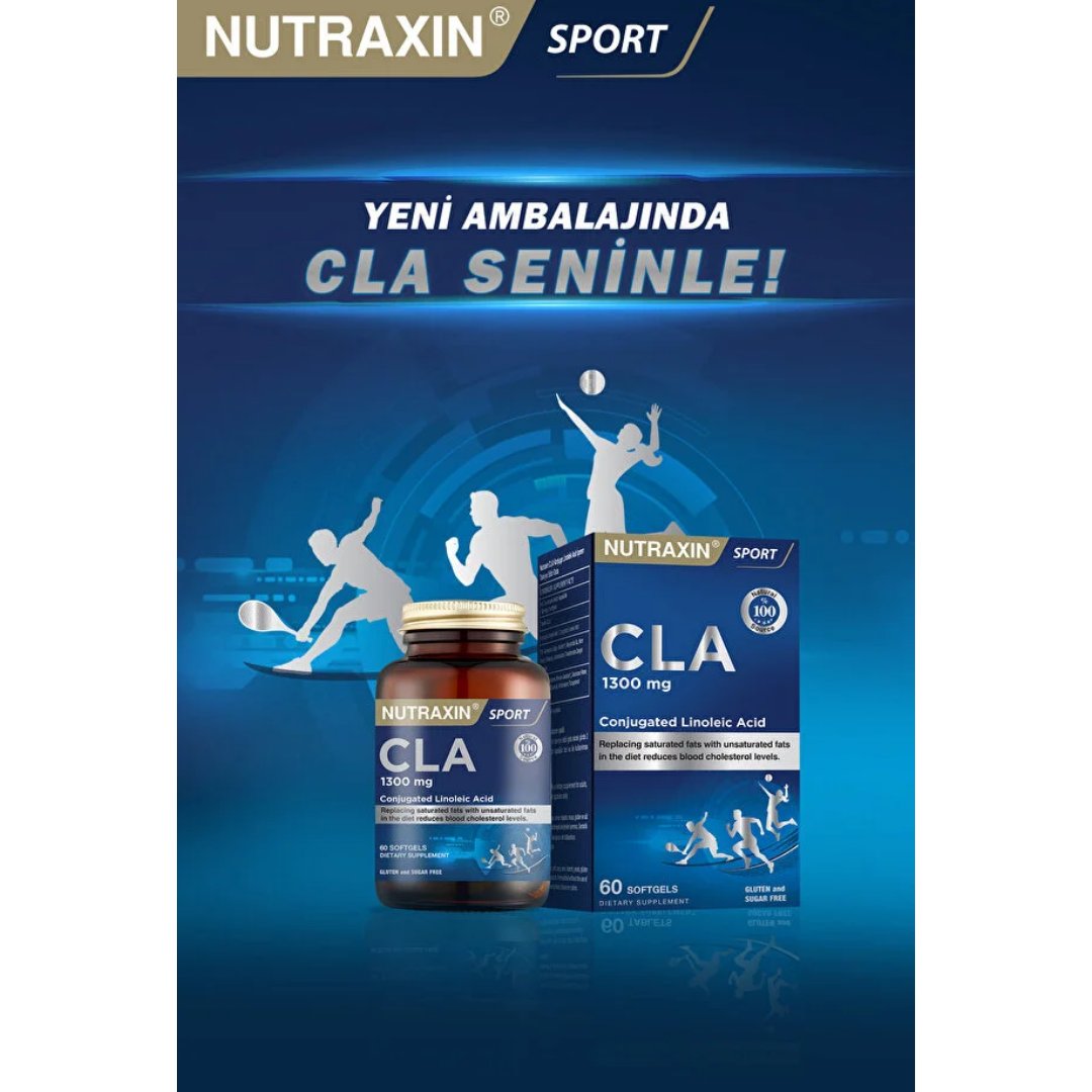 Nutraxin CLA 1300 mg 60 Yumuşak Kapsül - Nutraxin