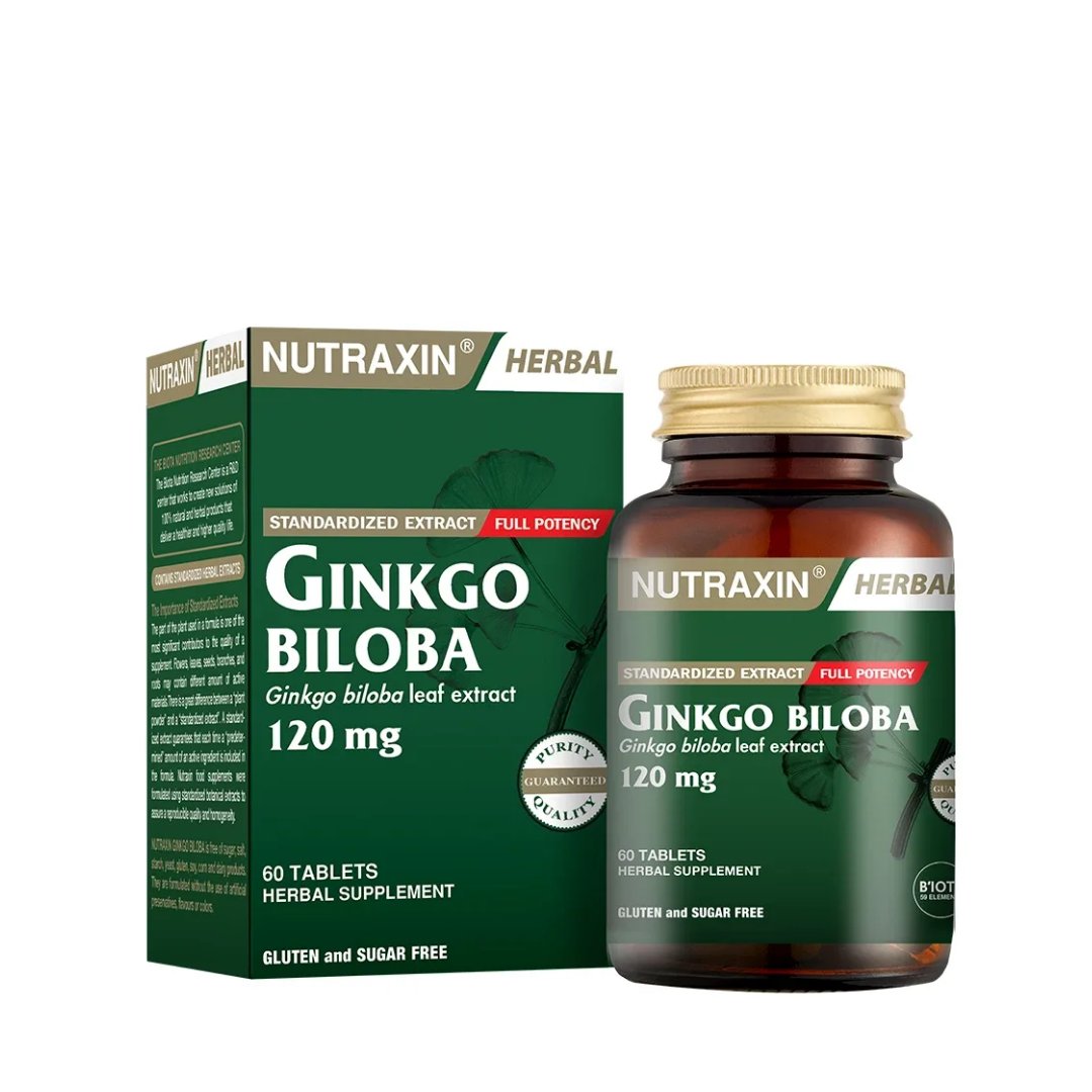 Nutraxin Ginkgo Biloba 60 Kapsül - Nutraxin