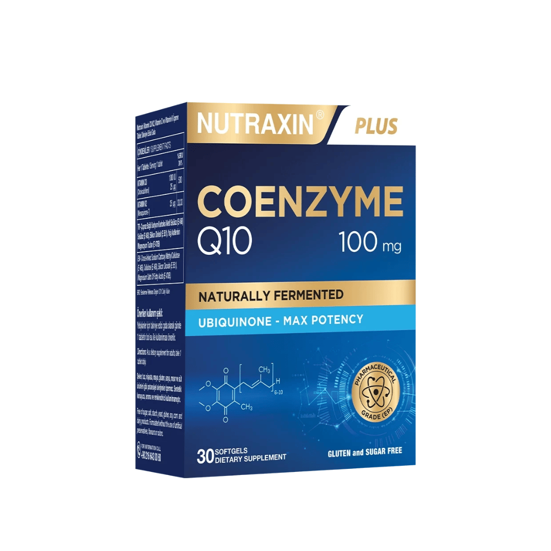 Nutraxin Koenzim-10 CoQ-10 30 Yumuşak Kapsül - Nutraxin