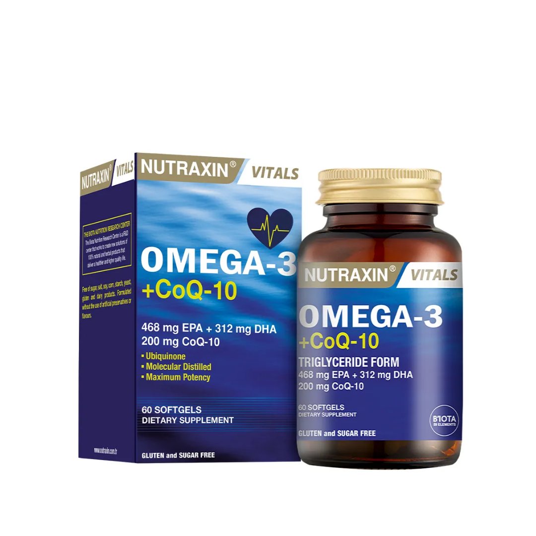 Nutraxin Omega-3+CoQ-10 60g - Nutraxin