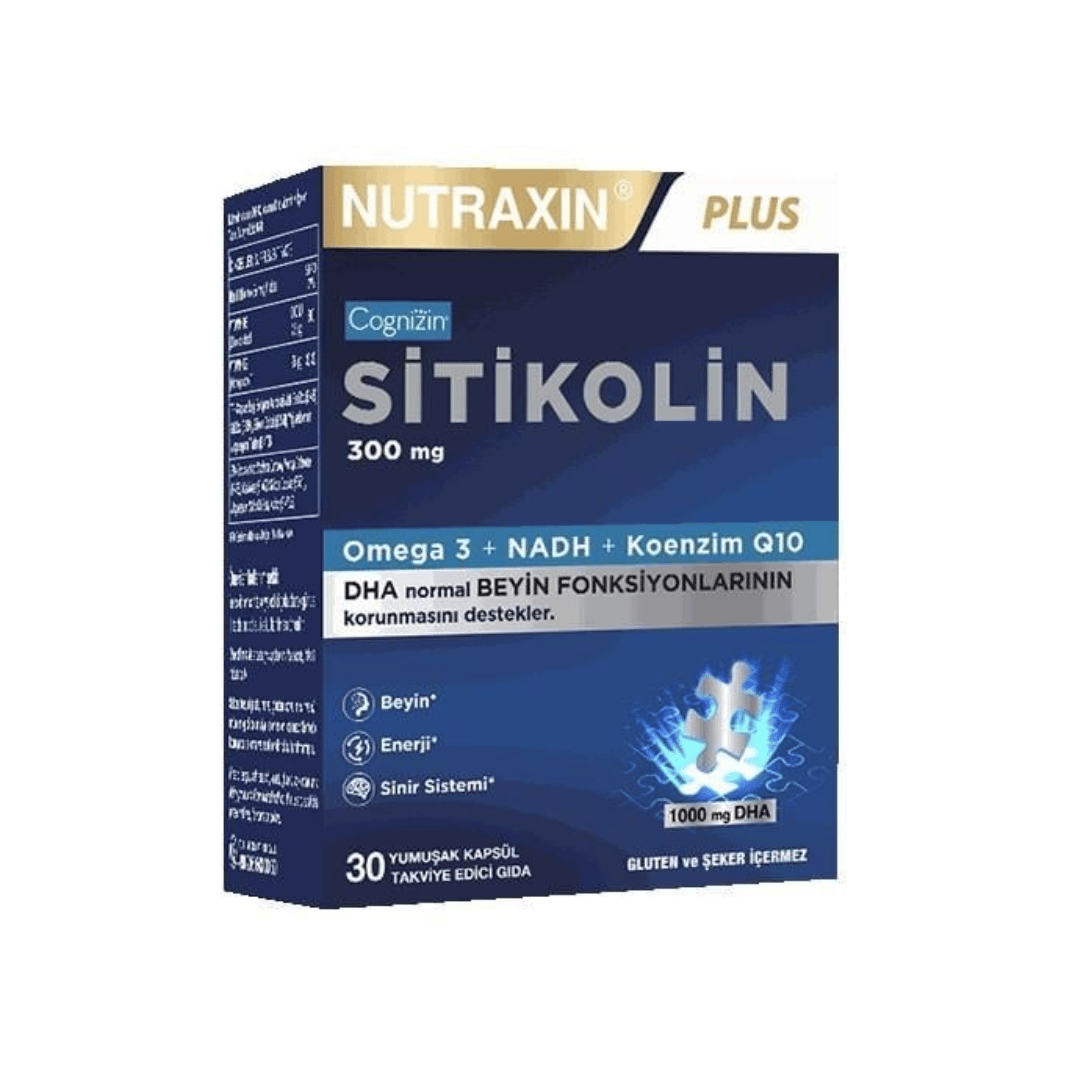 Nutraxin Sitikolin 300 mg 30 Kapsül - Nutraxin