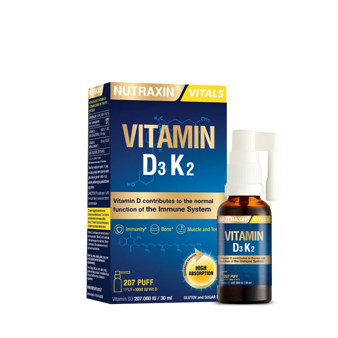 Nutraxin Vitamin D3 K2 30 ml - 1.000 Iu - Nutraxin