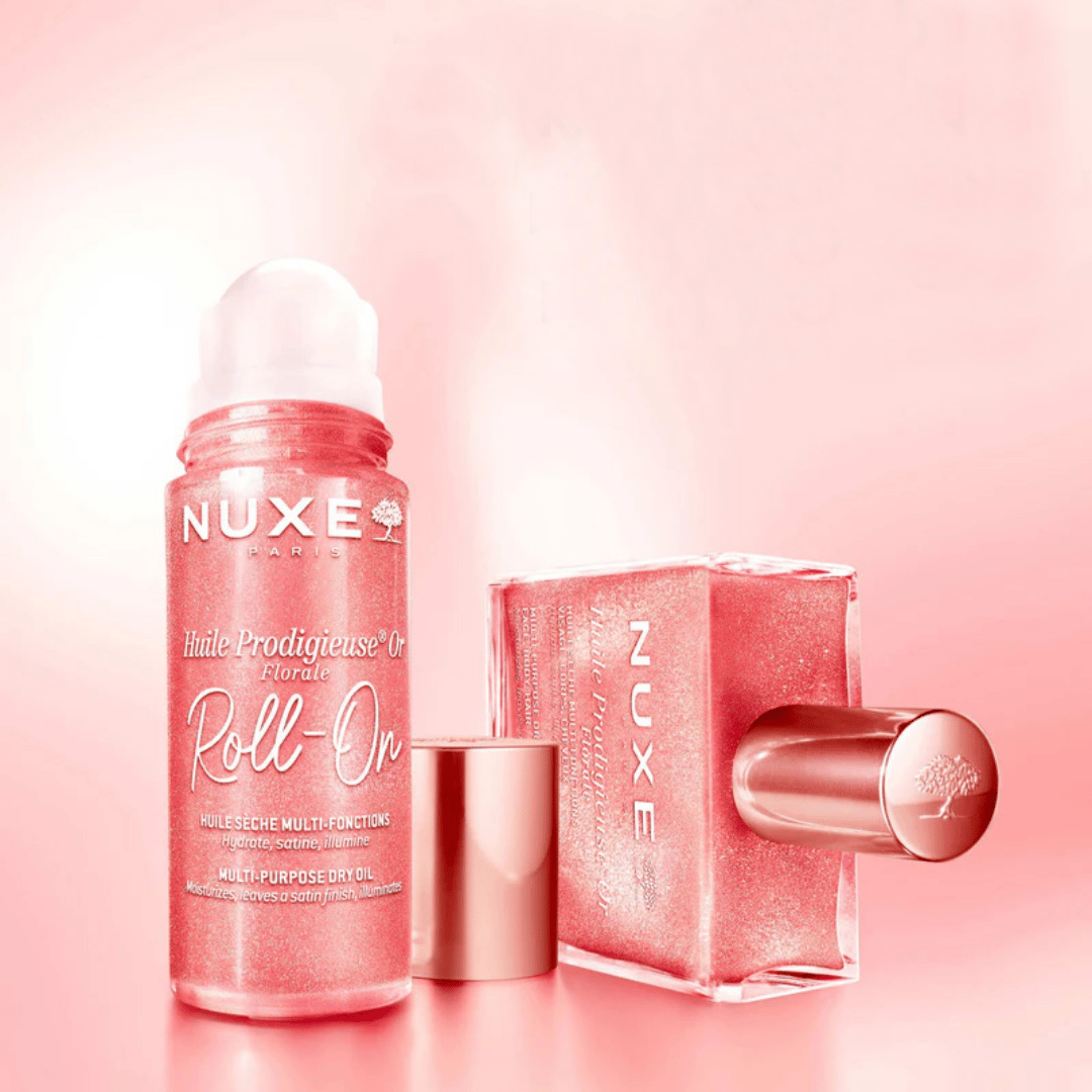 Nuxe Huile Prodigieuse Or Florale Roll-On Çok Amaçlı Simli Kuru Yağ 60 ml - Nuxe