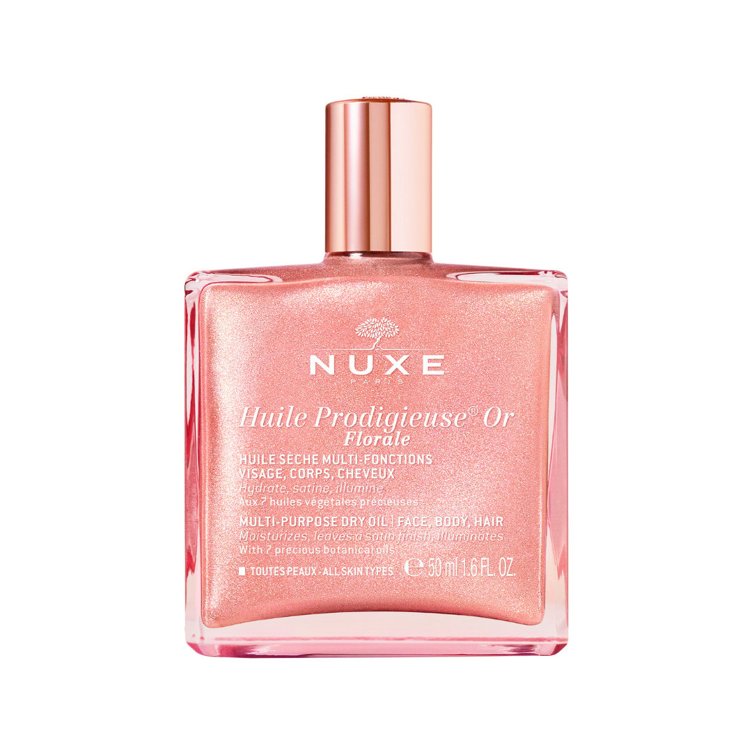Nuxe Huile Prodigieuse OR Pembe Parıltılı Çiçeksi Çok Amaçlı Kuru Yağ 50 ml - Nuxe