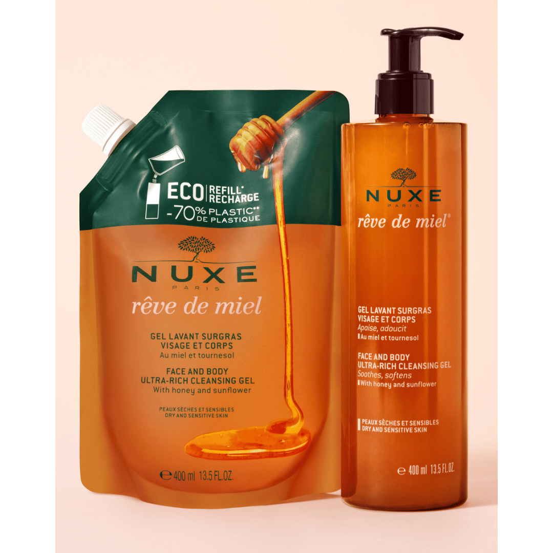 Nuxe Reve de Miel Face and Body Ultra Rich Cleansing Gel 400 ml - Refill - Nuxe