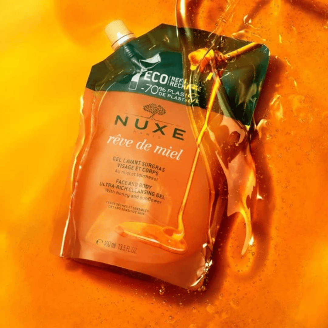 Nuxe Reve de Miel Face and Body Ultra Rich Cleansing Gel 400 ml - Refill - Nuxe