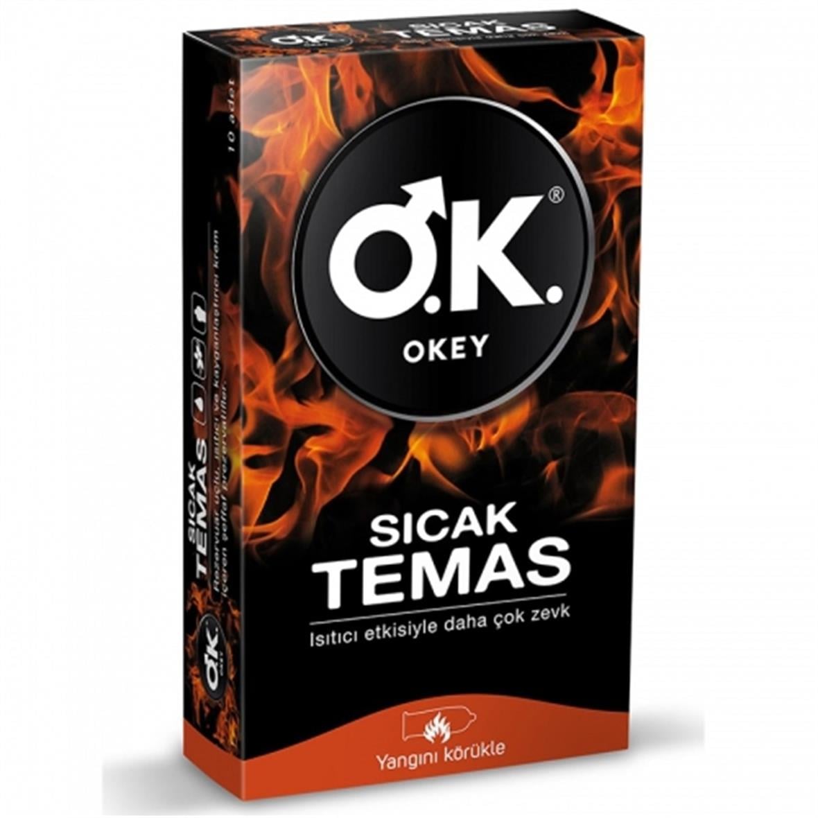 Okey Sıcak Temas Prezervatif 10 adet - Okey