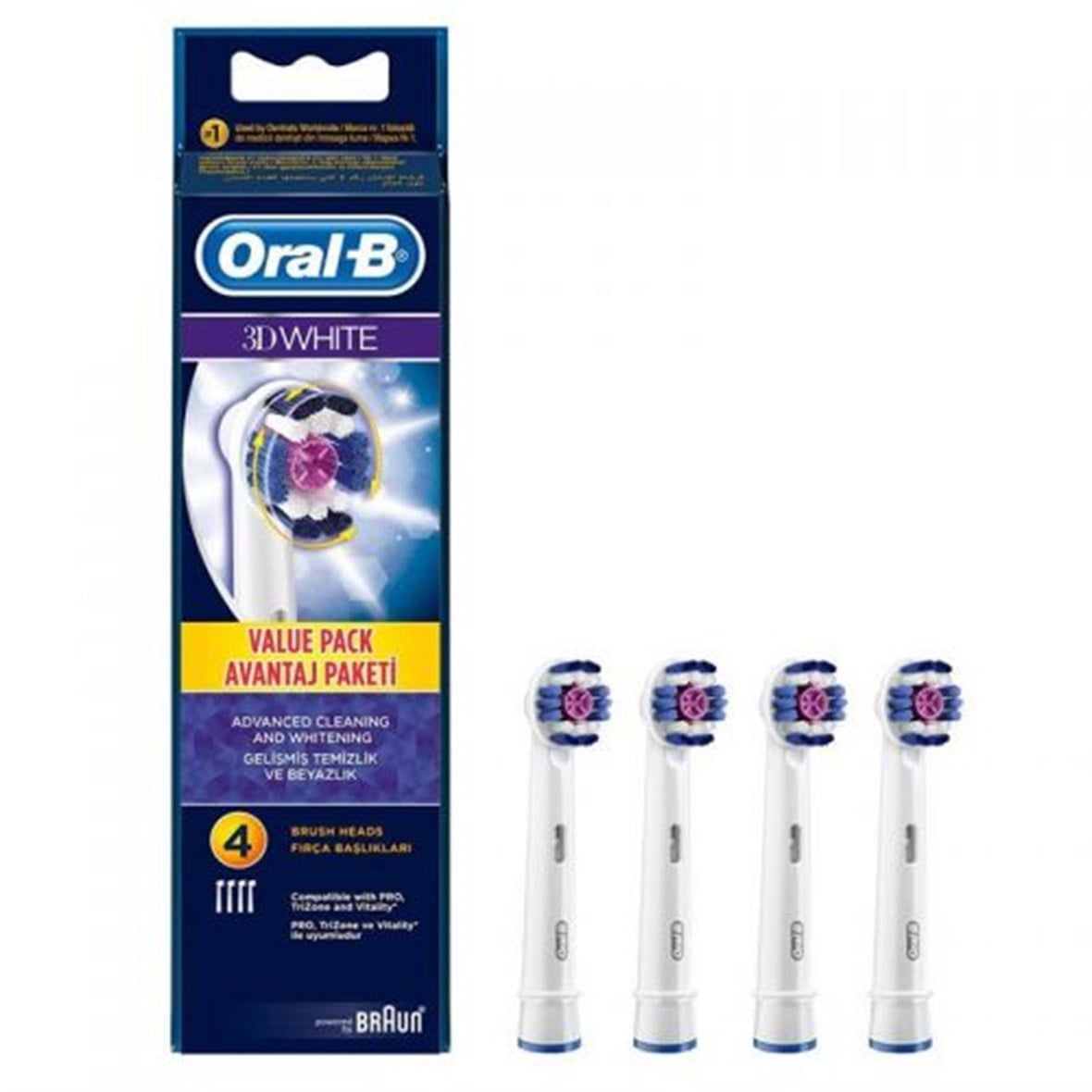 Oral-b 3D White Diş Fırçası Yedek Başlığı 4 Adet - Oral-b