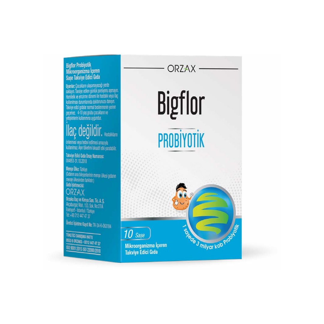 Orzax Bigflor Probiyotik 10 Saşe - orzax