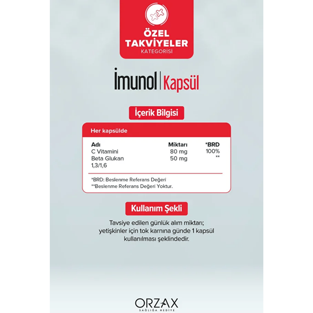 Orzax İmunol 40 Kapsül - Orzax