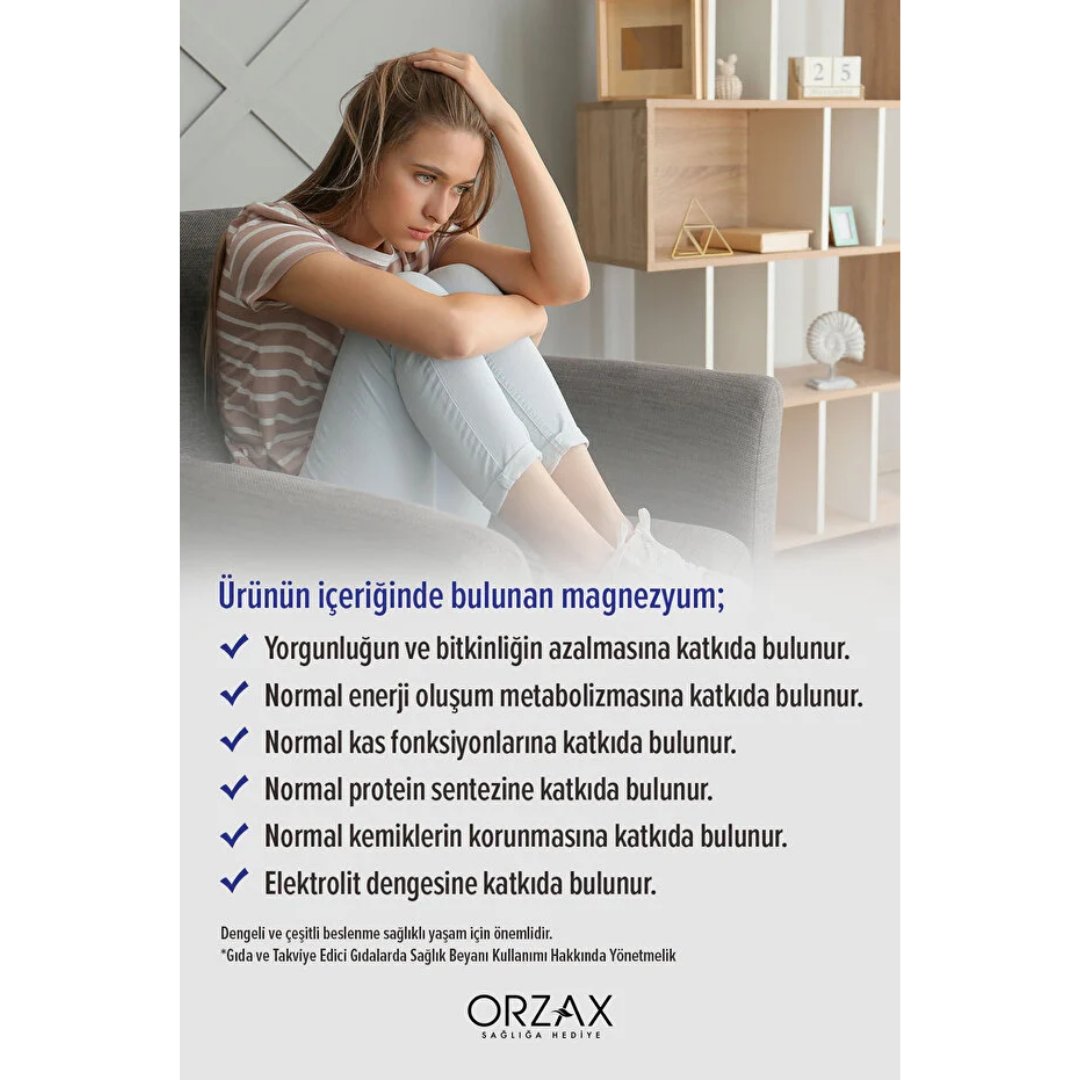 Orzax Ocean ExtraMag Üçlü Magnezyum Kombinasyonu 60 Tablet - orzax