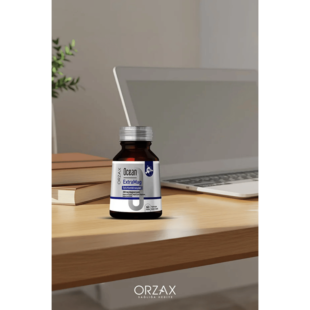 Orzax Ocean ExtraMag Üçlü Magnezyum Kombinasyonu 60 Tablet - orzax