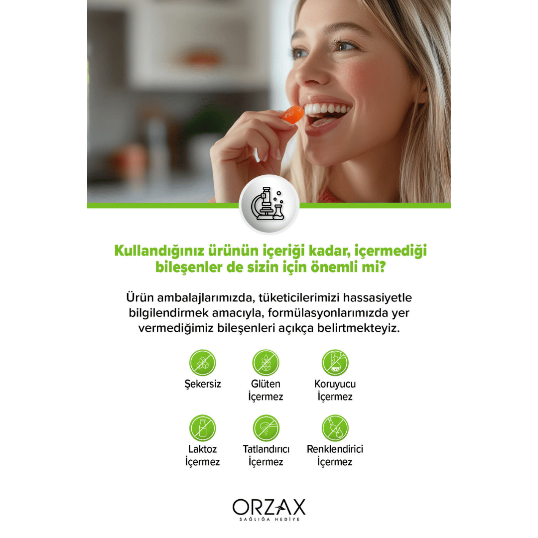 Orzax Ocean Gummies Multivimatimin Adult Takviye Edici Gıda 60 Adet Çiğnenebilir Jel Form - orzax