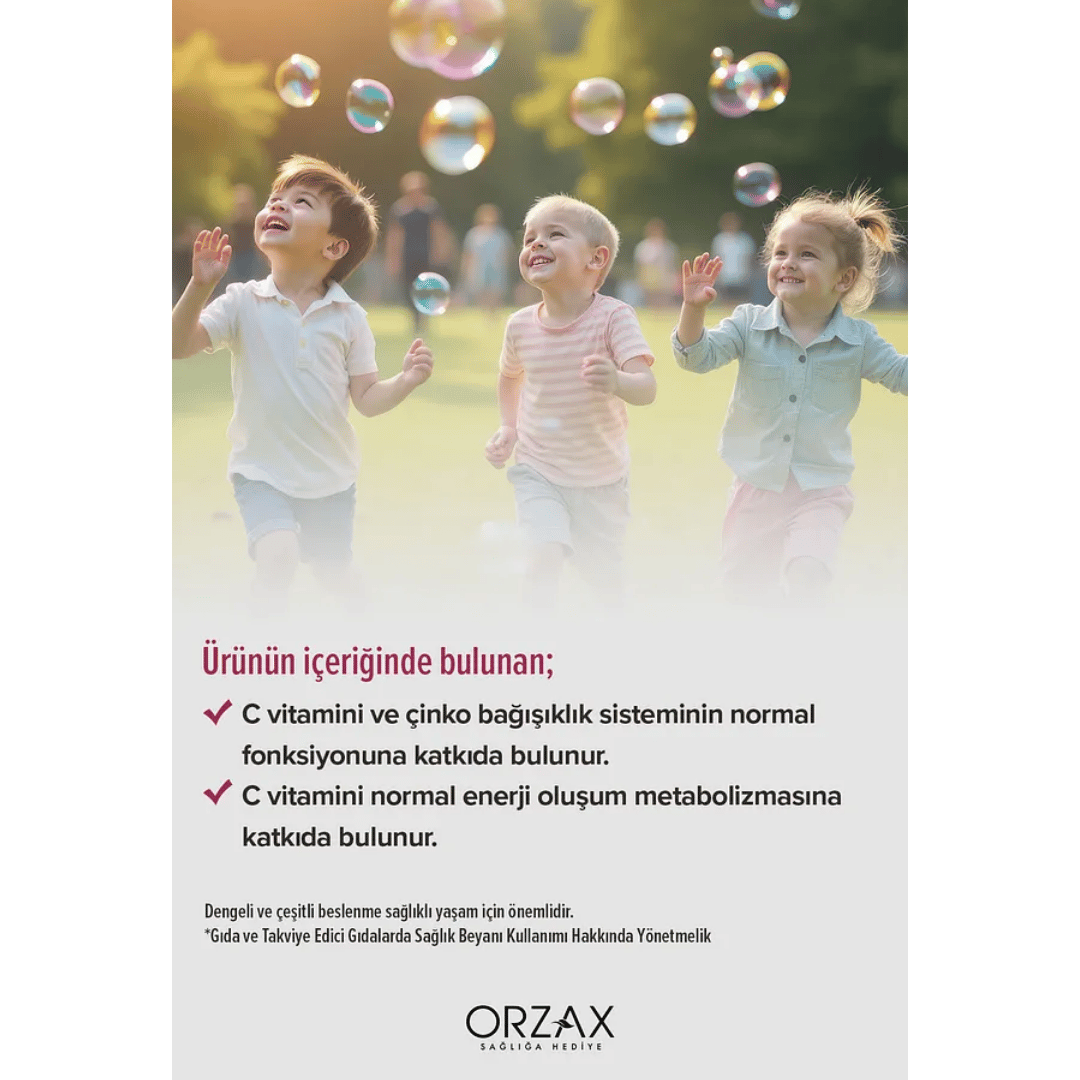 Orzax Ocean Gummies Sambucus Kids Çiğnenebilir Jel Form 60 Tablet - Orzax
