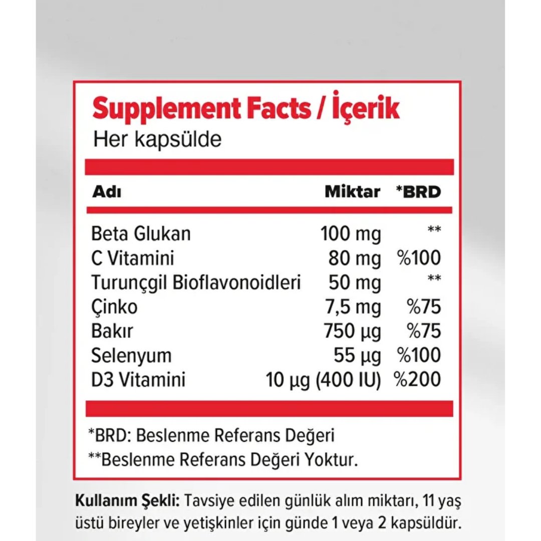 Orzax Ocean İmunol Complex Takviye Edici Gıda 30 Kapsül - Orzax