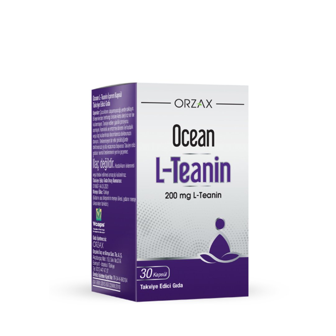 Orzax Ocean L-Teanin Takviye Edici Gıda 30 Kapsül - Orzax