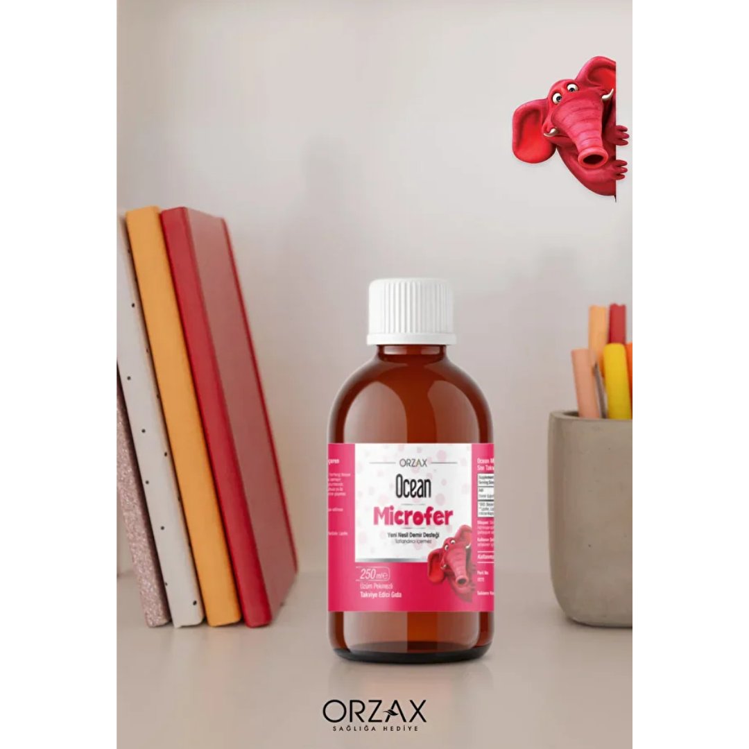 Orzax Ocean Microfer Lipozomal Demir Sıvı Takviye Edici Gıda 250 ml - Orzax
