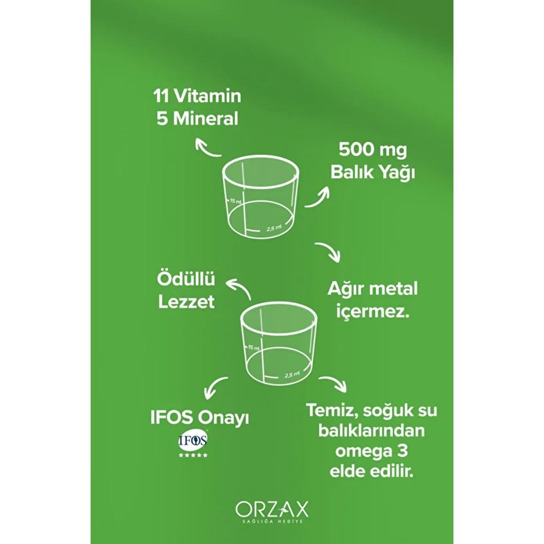 Orzax Ocean Multi Şurup 150 ml 1 Alana 1 Bedava - orzax