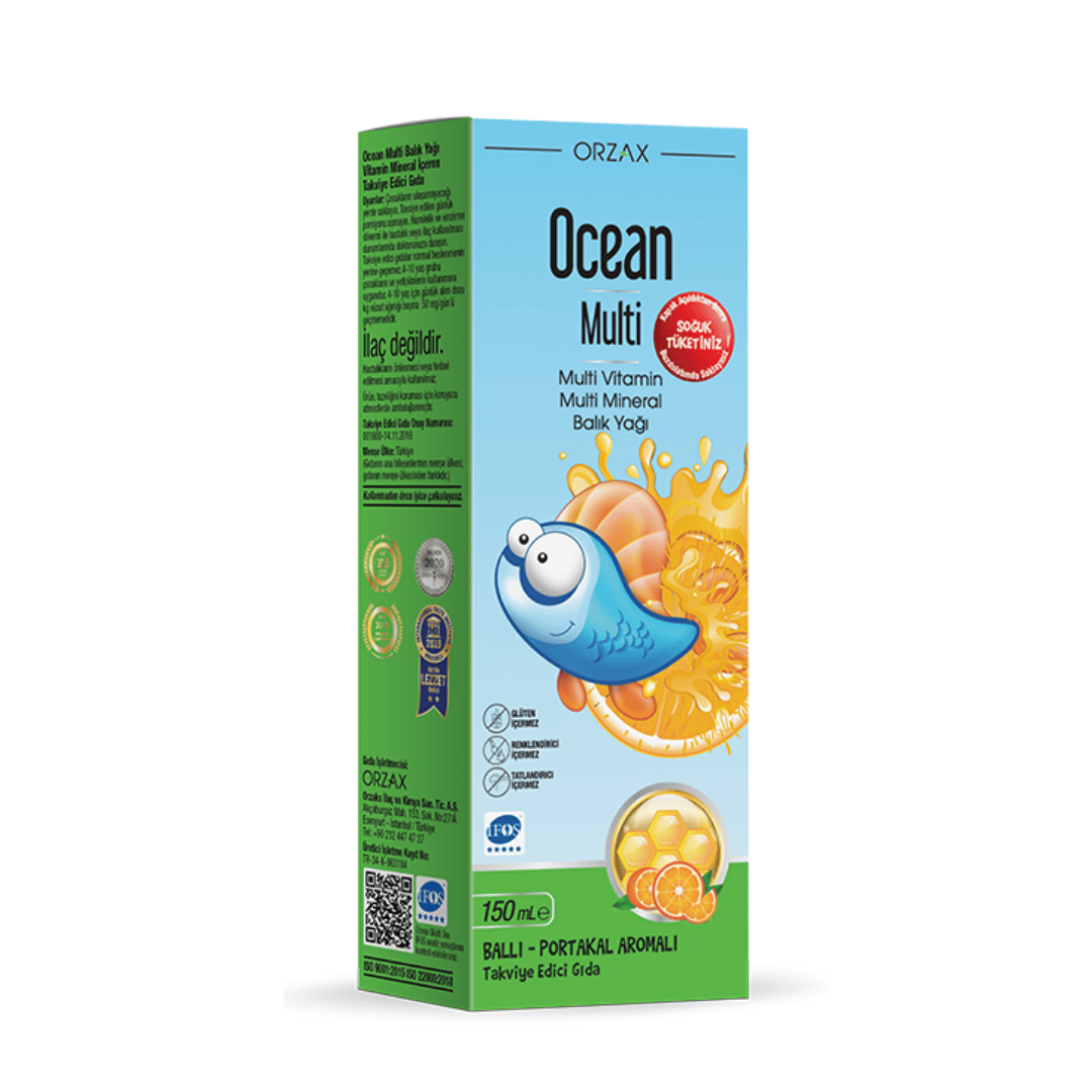 Orzax Ocean Multi Şurup 150 ml 1 Alana 1 Bedava - orzax